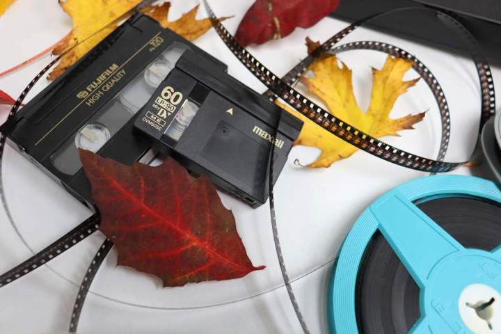 Gros plan MiniDV et Hi8